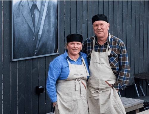 Home-brewed beer at Daniels Hus